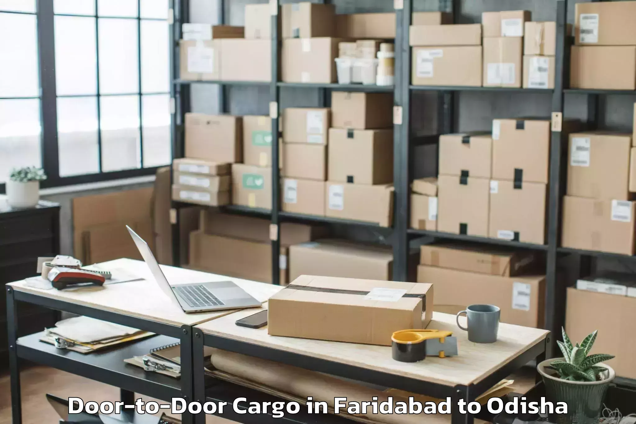 Efficient Faridabad to Golamunda Door To Door Cargo